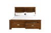 Picture of KASLYN Bed Frame with Drawers & Shelves - Super King Size