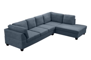 Picture of LIBERTY Sectional Fabric Sofa (Dark Grey) - Facing Right without Ottoman