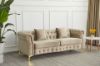 Picture of BONA 3/2 Seater Velvet Sofa Range (Dark Beige)