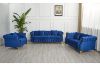 Picture of BONA Velvet Sofa Range (Blue) - 3 Seater