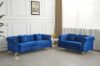 Picture of BONA Velvet Sofa Range (Blue) - 3 Seater