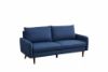 Picture of ZEN 3/2 Seater Fabric Sofa Range with Solid Wood Legs (Dark Blue)