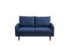 Picture of ZEN 3/2 Seater Fabric Sofa Range with Solid Wood Legs (Dark Blue)