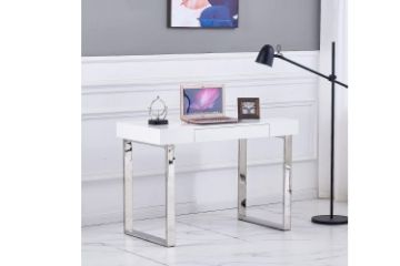 Picture of BOREAL 110 White Gloss Desk