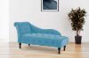 Picture of ZOE Velvet Flared Arm Chaise Lounge (Blue)