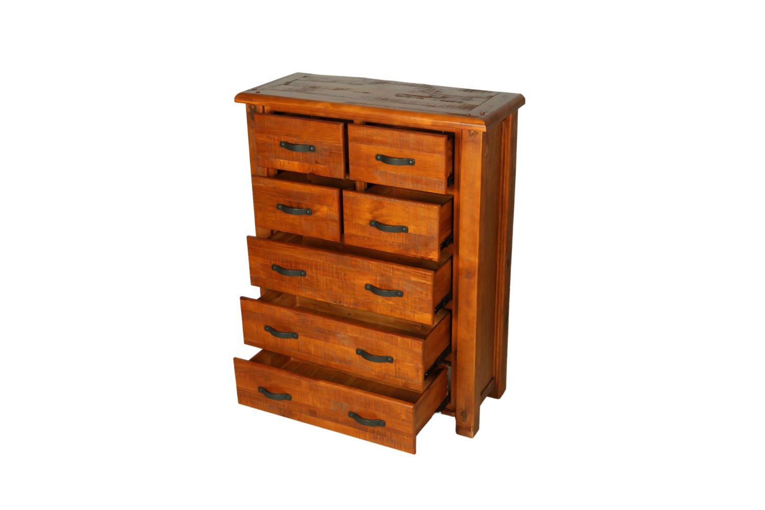 FOUNDATION 7Drawer Tallboy (Rustic Pine)