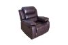 Picture of ALESSANDRO Air Leather Reclining Sofa Range(Brown) - 2 Seat with Console (2RRC)
