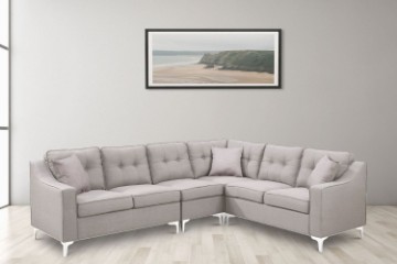 Picture of KAYLA Fabric Sectional Sofa (Light Grey)