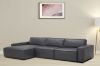 Picture of HAMMOND Sectional Feather Filled Genuine 100% Leather Modular Sofa (Charcoal Black)