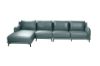 Picture of CATANIA 100% Genuine Leather Corner Sofa with Chaise (Space Blue)