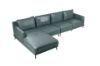 Picture of CATANIA 100% Genuine Leather Corner Sofa with Chaise (Space Blue)