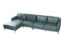 Picture of CATANIA 100% Genuine Leather Corner Sofa with Chaise (Space Blue)