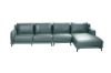 Picture of CATANIA 100% Genuine Leather Corner Sofa with Chaise (Space Blue)