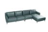 Picture of CATANIA 100% Genuine Leather Corner Sofa with Chaise (Space Blue)