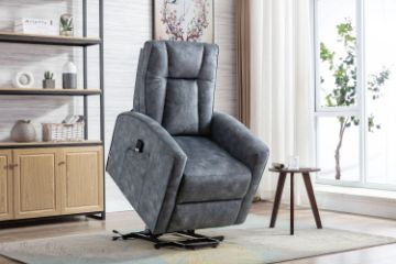 Picture of ADINA Air Leather Power Lift Chair (Grey)