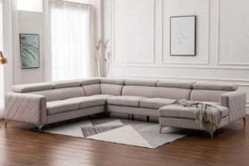 Picture of HOUSTON Memory Foam Sectional Sofa - Chaise Facing Right