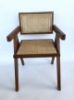 Picture of CHANDIGARH Solid Rubber Wood with Real Rattan Arm Chair (Walnut)