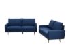 Picture of ZEN 3/2 Seater Fabric Sofa Range with Metal Legs (Dark Blue)