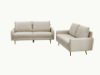 Picture of ZEN 3/2 Seater Fabric Sofa Range with Metal Legs (Beige)