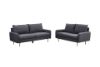 Picture of ZEN Fabric Sofa Range with Metal Legs (Dark Grey) - 2 Seater