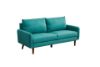 Picture of ZEN 3/2 Seater Fabric Sofa Range with Solid Wood Legs (Green)