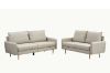 Picture of ZEN 3/2 Seater Fabric Sofa Range with Metal Legs (Beige)