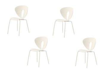 Picture of SLEEKLINE Stackable Dining Chair (White) - 4 Chairs in 1 Carton