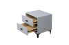 Picture of HOVER 2-Drawer Bedside Table (Silver Grey)