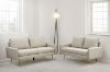 Picture of ZEN 3/2 Seater Fabric Sofa Range with Metal Legs (Beige)