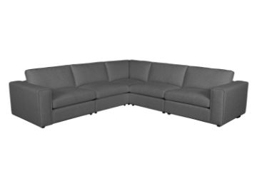 Picture of HOKIO Feather Filled Modular Corner Sofa (Grey)