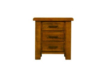 Picture of FLINDERS 3-Drawer Solid Pine Wood Bed Side Table