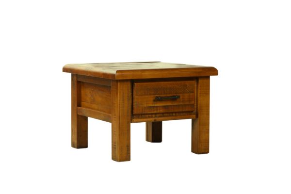 Picture of FLINDERS 1-Drawer Solid Pine Wood Lamp Table