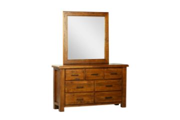 Picture of FLINDERS Dressing Table with Mirror (Solid Pine Wood)