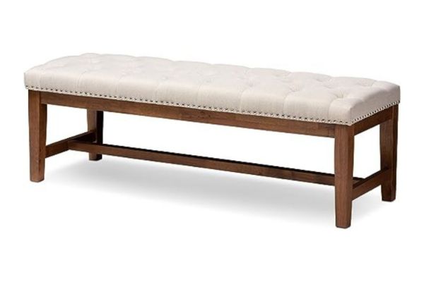 Picture of CRESTVIEW Fabric Bench (Beige)