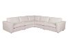 Picture of HOKIO Feather Filled Modular Corner Sofa with Ottoman (Off-white)