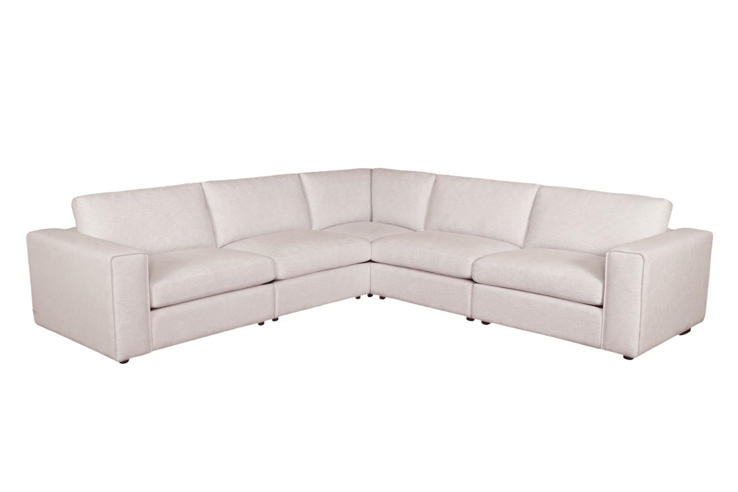 HOKIO Modular Corner Sofa (Offwhite) with Ottoman
