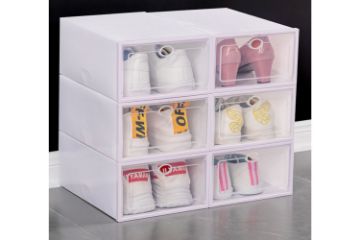 Picture of 6 X VEDA Stackable Shoe Storage Unit  in One Box