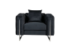 Picture of ASTRA 3/2/1 Seater Velvet Sofa Range (Black)