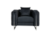 Picture of ASTRA 3+2+1 Seater Velvet Sofa Range (Black)