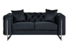 Picture of ASTRA 3+2+1 Seater Velvet Sofa Range (Black)