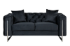 Picture of ASTRA Velvet Sofa Range (Black) - 2 Seater