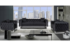 Picture of ASTRA Velvet Sofa Range (Black) - 2 Seater