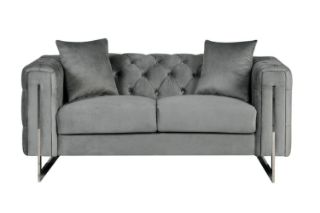 Picture of ASTRA Velvet 2 Seater Sofa (Grey)