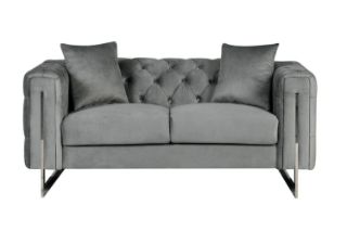 Picture of ASTRA Velvet Sofa Range (Grey) - 2 Seater