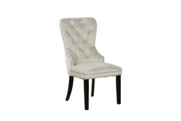 Picture of MONARC Velvet Dining Chair (White)