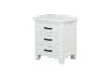 Picture of FRANCO 3-Drawer Solid NZ Pine Bedside Table (White)