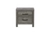 Picture of CROWN 2-Drawer Bedside Table (Grey)