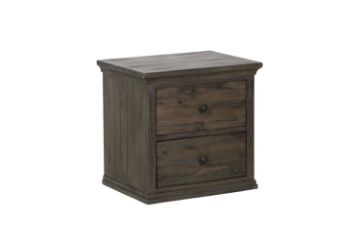 Picture of [FLOOR MODEL CLEARANCE] MADISON 2-Drawer Bedside Table (Dark)