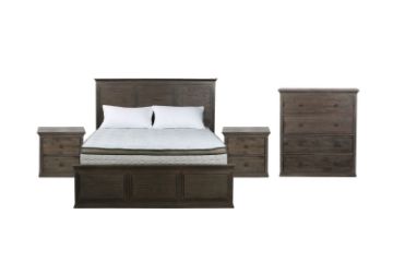 Picture of MADISON 4PC Queen Size Bedroom Range (Dark)
