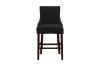 Picture of FRANKLIN Velvet Counter Chair Solid Rubber Wood Legs (Black)